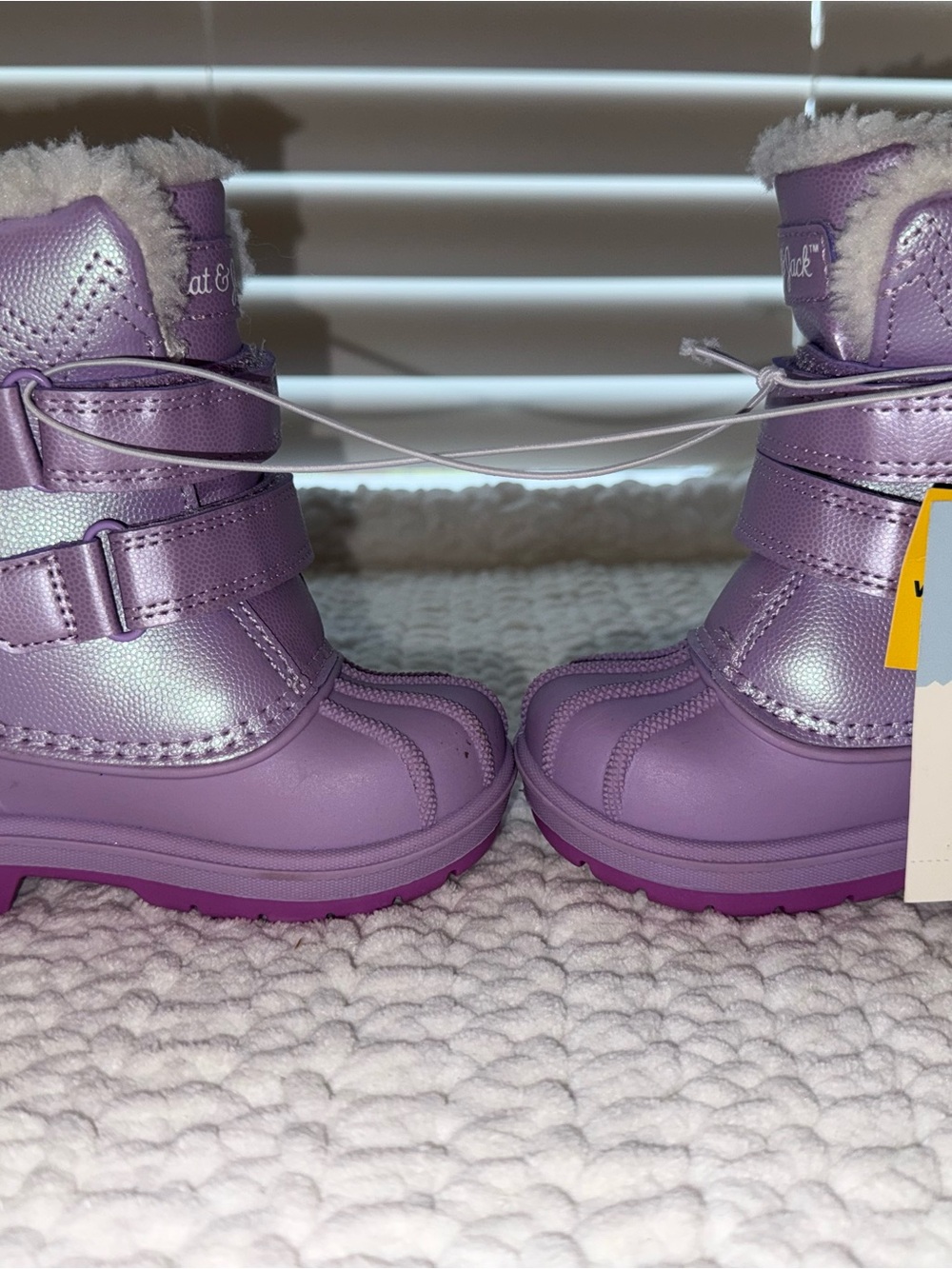 Cat & Jack Purple Kids' Rain & Snow Boots